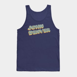 John Denver Retro Typography Faded Style Tank Top